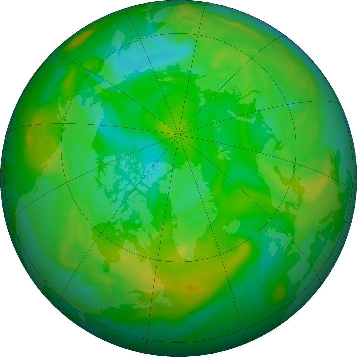 Arctic ozone map for 11 July 2022